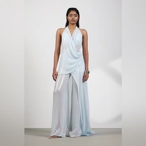 deme by Gabriella blue sequin set